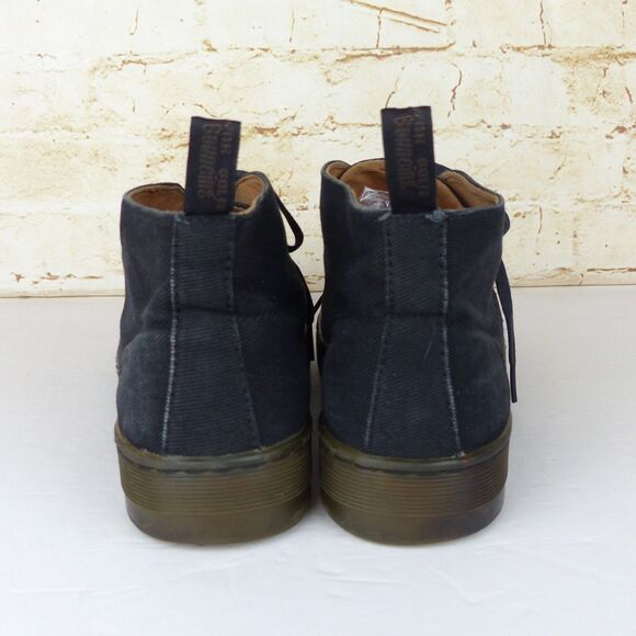 Dr. Martens Chukka Boots Mens 8 US Women 9 Black Mayport Canvas Lace Up Preppy - Picture 8 of 15
